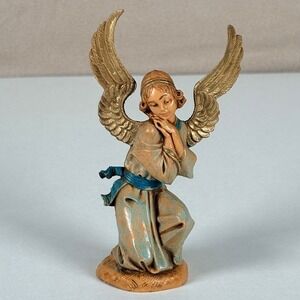 VTG 1993 Fontanini KNEELING ANGEL Christmas Nativity Figure 4.5 " Depose Italy